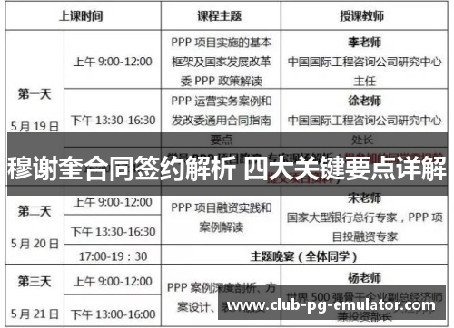 穆谢奎合同签约解析 四大关键要点详解