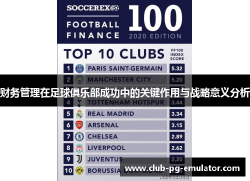 财务管理在足球俱乐部成功中的关键作用与战略意义分析 财务管理在足球俱乐部成功中的关键作用与战略意义分析
